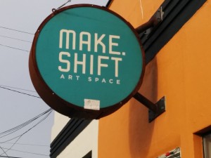 Make.Shift Art Space is the parent non-profit of KVWV. The all-ages music venue also serves as an art and studio gallery for local artists and musicians to rent out.