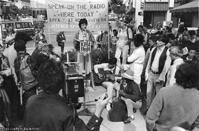 KPFA street broadcast